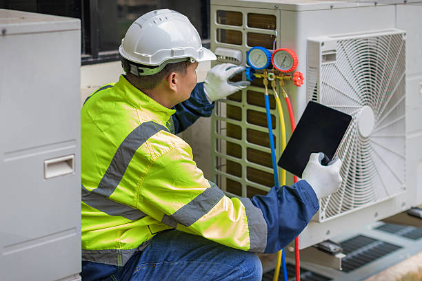 Professional Ac Installation technician working in Marshall, MI